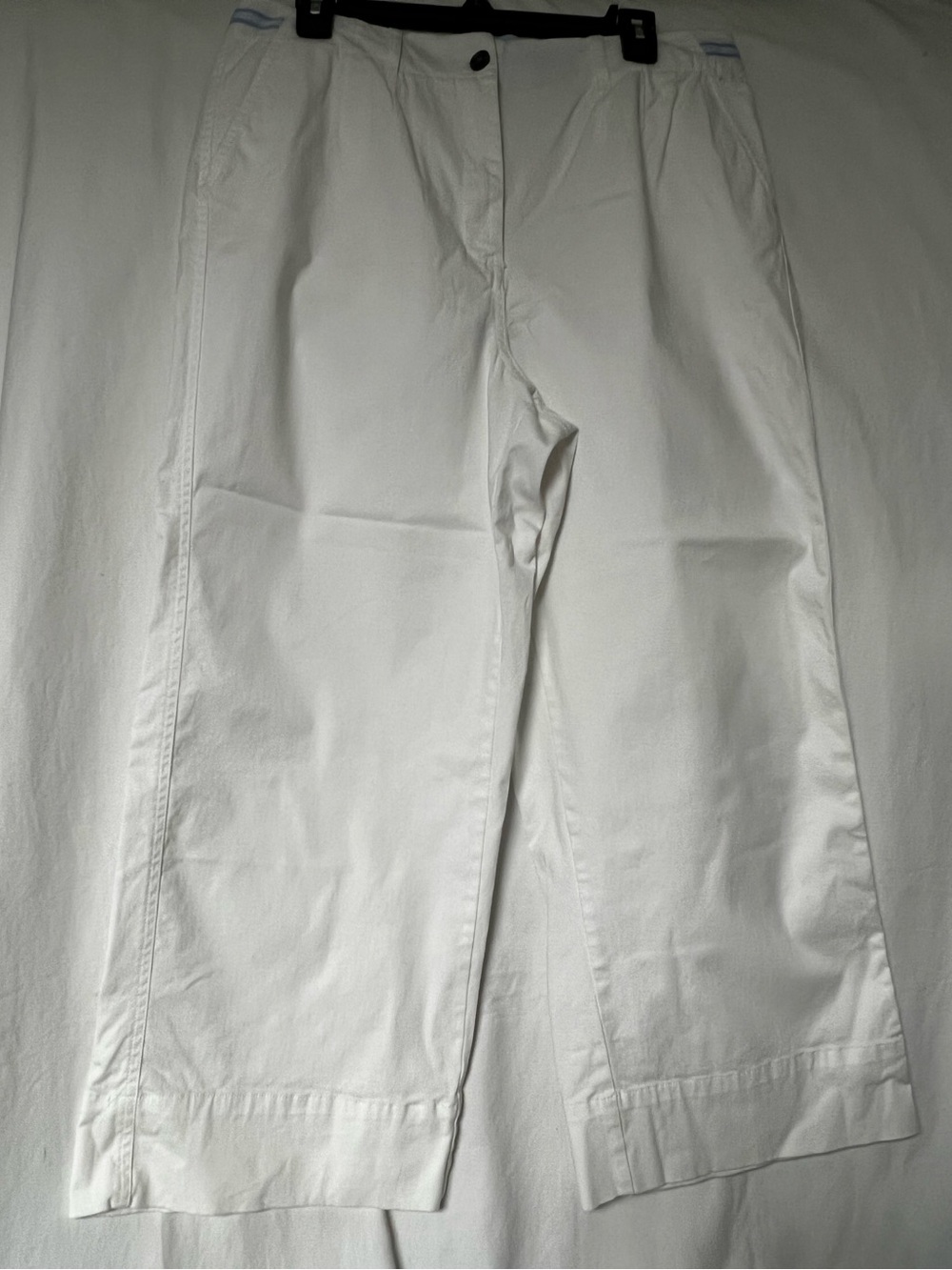 Classic White Cotton Pants